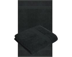 Handdoeken - 50x100cm - 6 stuks - Hotel Kwaliteit - 100% Katoen - Antraciet