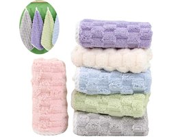 Handdoeken - Handdoek - washandjes - handdoeken set - 6 stuks - Droge handen - Microvezeldoekjes - 30*30cm - Ophangbaar - Herbruikbaar - Theedoeken - Reinigingsdoekjes - Schoonmaakdoekjes - Schoonmaak Doek - Multicolor