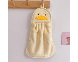 Handdoeken Koraal Fluweel - Zakdoekjes Washandjes - Dagelijks Gebruik - Extra Zacht Absorberend - 10x10 millimeter - Eend Design