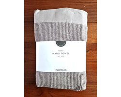 Handdoeken set van 2 x 50 x 100 cm Grijs