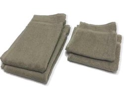 Handdoeken Set van 4|2 stuks 30 x 30 cm & 2 stuks 30 x 50 cm