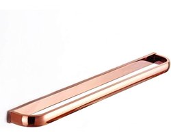 Handdoekenrek - Badkamerrek - Handdoeken Ophangen - Massief Messing - 57 cm - Rosé Goud