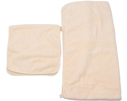 Handdoekenset - Badlinnen - Badkamer Gebruik - Zeer Absorberend - 2 Delig - Zacht Fluweel