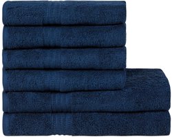 Handdoekenset van 100% biologisch katoen, hoge kwaliteit, zacht en zeer absorberend, sneldrogend, Oeko-Tex Made in Green & GOTS-gecertificeerd (2 badhanddoeken - 4 handdoeken, Deep Sea Blue)