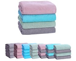 Handdoekenset van 100% katoen - absorberende bad- en handdoeken