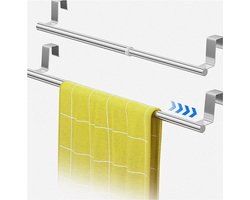 Handdoekenstang Roestvrij Staal - Keuken Accessoire - 1 stuk - Geel - 60 x 6 x 7 cm