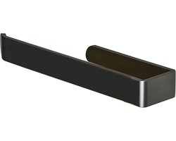 Handdoekenstang Wandmontage - Aluminiumlegering - 1 stuk - Zwart - 33 cm