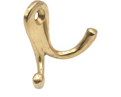 Handdoekhaak dubbel - Messing - S&B H-7563.1