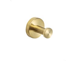 Handdoekhaak Goud - Handdoekhaakje - Badkamer Haak - Goud - Geborsteld Messing PVD