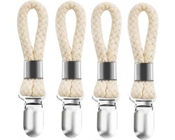 Handdoekhaakjes - Handdoekclips - 4 stuks - Handdoekknijpers - ophanghaakjes - handdoekklemmetjes - ophang - ophanghaakjes voor theedoek - voor keuken, badkamer, balkon, kasten