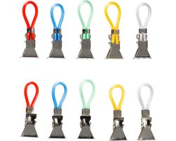 Handdoekhaakjes - Handdoekclips - Handdoekklemmetjes - Houders - Klemmetjes - Theedoek - Ophanghaakjes - 15 STUKS
