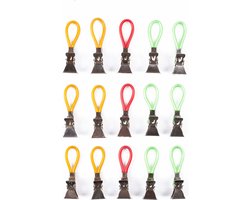 Handdoekhaakjes - ophanghaakjes - handdoekklemmetjes - houders - Klemmetjes - Theedoek - ophang - 15 STUKS