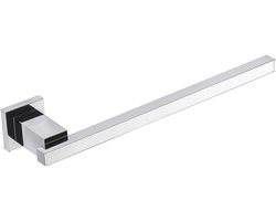 Handdoekhouder 32cm - Wandmontage rek - Badkamer keuken - Verchroomd messing - 32 x 8.5 cm - Chroom