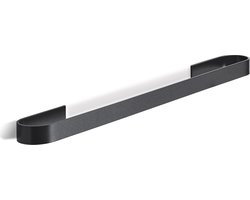 Handdoekhouder - 60 cm - Zelfklevend handdoekrek - Handdoekrek zwart - Handdoekrek badkamer - Handdoekstang -Gastendoekhouder - Handdoekhouders - Badkameraccesoires - Vaatdoekhouder