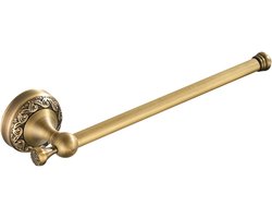 Handdoekhouder Antiek Messing Prachtig Patroon Carving Hanger Open Handdoekring voor Badkamer Keuken Accessoires Muur Gemonteerd, Geborsteld Brons