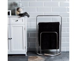 Handdoekhouder - Chroom - Vrije vloerstaande - 3-laags