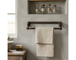 Handdoekhouder en Theedoekhouder voor Keuken en Badkamer – Compact Handdoekrekje voor Gastendoekjes en Gevouwen Theedoeken 27.5x6x7.5 centimeter