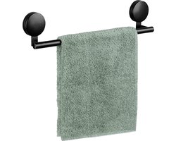 Handdoekhouder PAVIA Static-Loc, zwart, Wenko