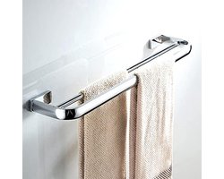 Handdoekhouder Wandmontage - Dubbel rek - Badkamer Organisatie - Messing Materiaal - 57 cm - Brons