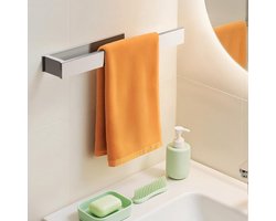 Handdoekhouder zelfklevend - Roestvrij staal - 40 cm