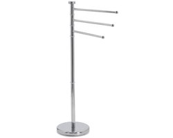 Handdoekhouder ZELLER, roestvrij staal, hoogte 85 cm