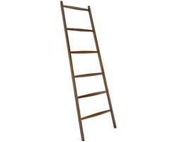Handdoekladder - Badkamer Ladder - Donker Bruin