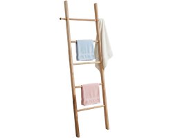 Handdoekladder - hout - 43x170 cm - naturel