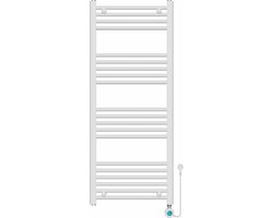 Handdoekradiator Elektrisch met Digitale Thermostaat - Radiator Badkamer - 1200 × 500 mm - Wit - 500 Watt