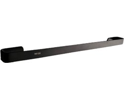 Handdoekrek Badkamer - douche - 50 cm - Handdoekhouder Zwart - zwart - vastzetten met schroeven - Handdoekenrek Keuken - Badkamerrek - Handdoekhouders - Handdoekstang