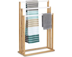 Handdoekrek bamboe - 3 stangen