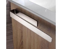 Handdoekrek - Roestvrij staal - Badhanddoekrek - Geen boren nodig - Eenvoudige installatie - Zelfklevende handdoekhouder - Geschikt voor gladde oppervlakken - Maximaal draagvermogen 5 kg - Lengte 37 cm