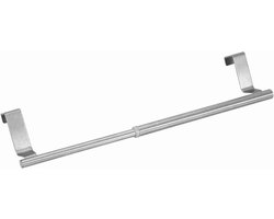 Handdoekrek Uitschuifbaar - Badkamer Plank - Ruimte Besparen - Zonder Boren - 34cm Uitschuifbaar - Zilver
