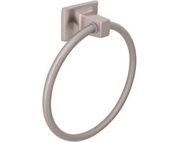 Handdoekring Badkamer - Handdoekhouder - Handdoeken Ophangen - Verborgen Schroeven - 6 Inch - Satijn Nikkel