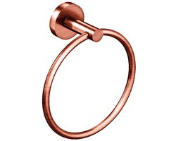 Handdoekring - Leoni Rimbo - 16cm - Rond - PVD - Geborsteld Koper