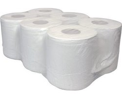Handdoekrol - Poetsrol Midi 2laags - 6 rollen - schoonmaak papier - hygiene papier