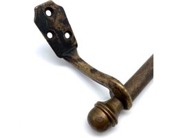 Handdoekstang Messing antiek gepatineerd (35cm)