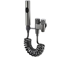 Handdouche Toilet – Geborsteld RVS – Regelbare Waterdruk – Bidet voor Baby & Stoffen Luiers