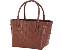 Handed By - Duurzame handgevlochten boodschappentas - Shopper - Weekendtas - Strandtas - Sporttas - Paris - bruin - sienna