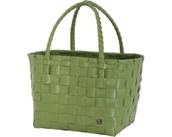 Handed By - Duurzame handgevlochten boodschappentas - Shopper - Weekendtas - Strandtas - Sporttas - Paris - groen - pickle Green