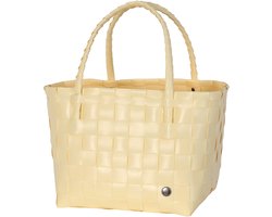 Handed By - Duurzame handgevlochten boodschappentas - Shopper - Weekendtas - Strandtas - Sporttas - Paris - lichtgeel - vanilla yellow