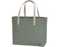 Handed By Faye Shopper – duurzame handgemaakte shopper tas van gerecycled plastic - lichtgroen