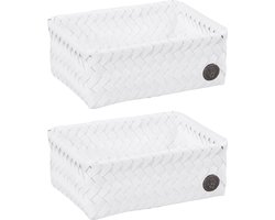 Handed By FIT small - SET van 2 opbergmanden wit