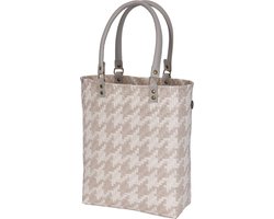 Handed By Mayfair - Handtas Shopper - lichtgrijs met beige