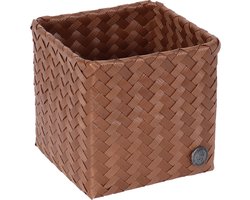 Handed By - Opbergmand - Mand - Organizer - Woonkamer - Kinderkamer - Badkamer - Babykamer - Top Fit square 15 - bruin - sienna