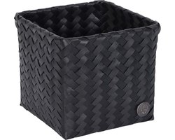 Handed By - Opbergmand - Mand - Organizer - Woonkamer - Kinderkamer - Badkamer - Babykamer - Top Fit square 15 - zwart - black