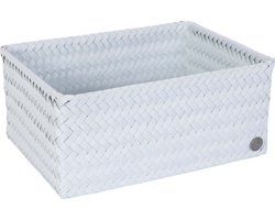 Handed By - Opbergmand - Mand - Speelgoedmand - Woonkamer - Badkamer - Kinderkamer - Luiertafel - Babykamer - Top Fit open large - lichtgrijs - ice grey