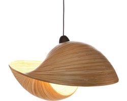 Handgemaakt hanglamp Design lamp Bamboe Schelp woonkamer slaapkamer Ø 60 cm