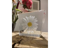 Handgemaakt Kristallen Madeliefje Sculptuur – Ontwerp van Robert Ljubez