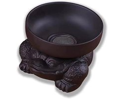 Handgemaakt paarse Yixing theemaker met keramische theezeef - Theeset accessoires voor Kung Fu thee