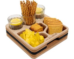 Handgemaakt snackbord - Serveerplaat voor bank - Made in EU